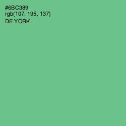 #6BC389 - De York Color Image